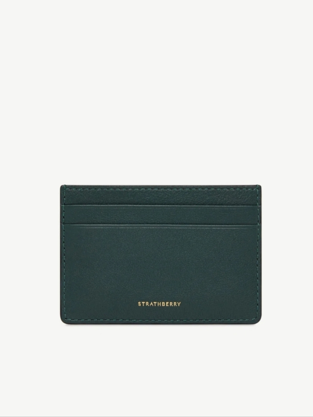 NWOT Strathberry Card Holder, Bottle Green, $120 MSRP